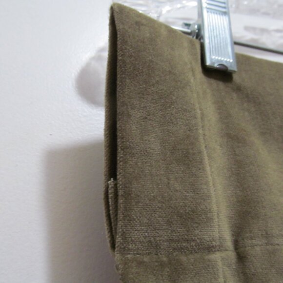 Curtain Valance with Beaded Trim Fringe Scalloped Olive Green 54 x 17.5 - Picture 5 of 16